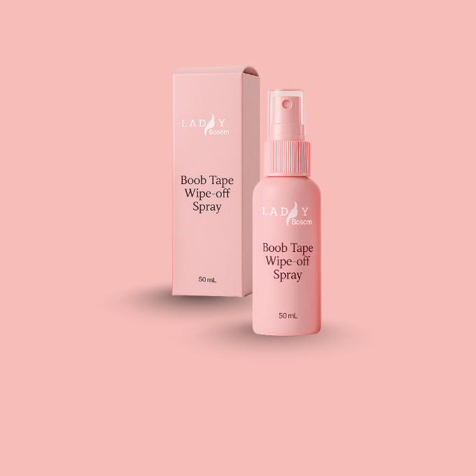 Boob Tape + Silicon Nipple Cover + Disposable Nipple Cover+ Adhesive Removal Spray