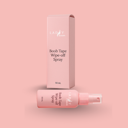 Boob Tape + Silicon Nipple Cover + Disposable Nipple Cover+ Adhesive Removal Spray